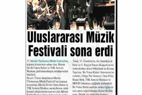 17. Mersin Uluslararası Müzik Festivali