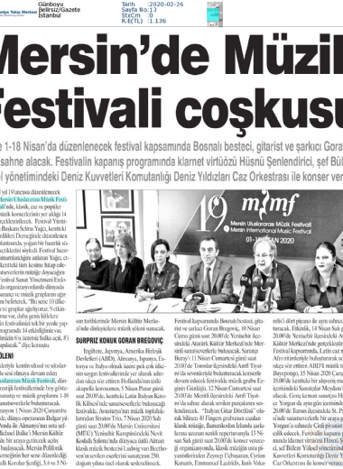 19. Mersin Uluslararası Müzik Festivali