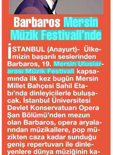 19. Mersin Uluslararası Müzik Festivali