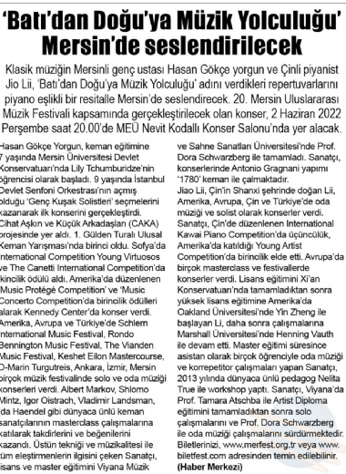 20. Mersin Uluslararası Müzik Festivali